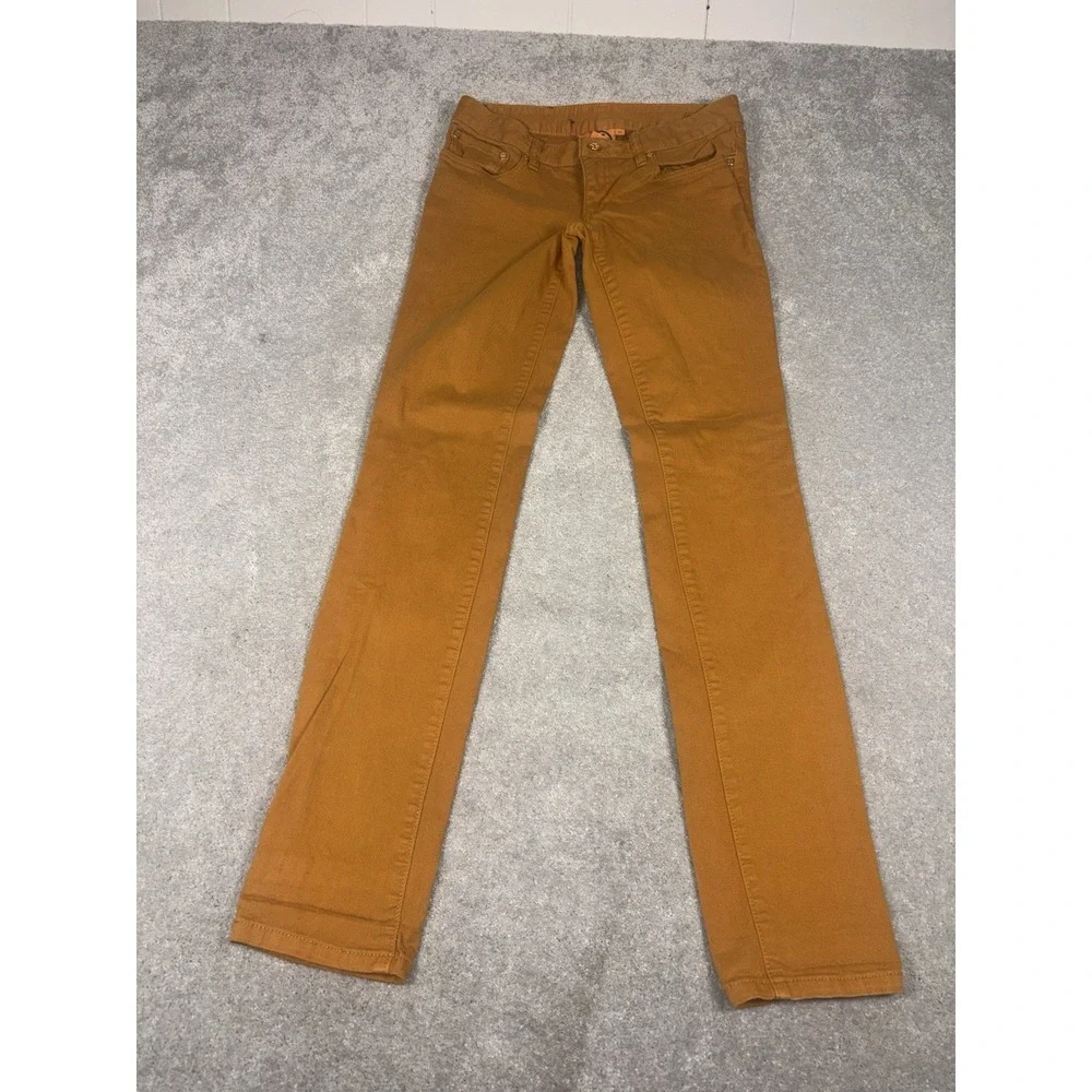 Tory Burch Yellow/orange Denim Ivy Super Skinny Jeans Size‎ 27